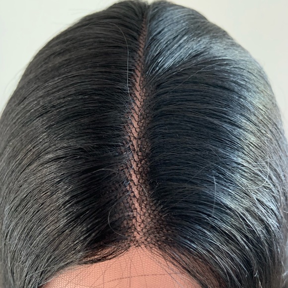 Long Black 36” Premium Fiber Lace Front Wig for Daily Wear or Events - Picture 5 of 9